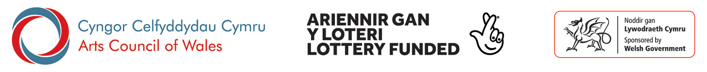 Logos - Arts Council Wales National Lottery Funding Digital Toolkit